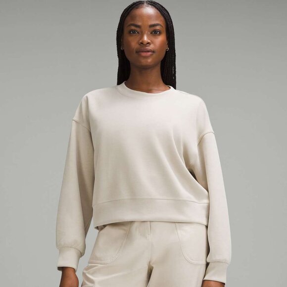 lululemon athletica Tops - Lululemon Softstreme Perfectly Oversized Cropped Crew , Size 20